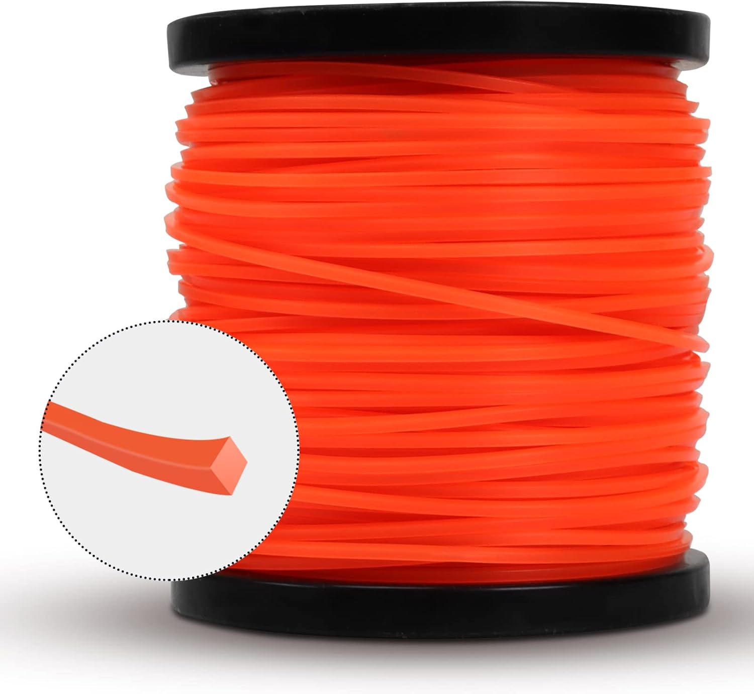 VIABRICO 0.080 Inch Trimmer Line - Commercial Grade Square Nylon Replacement | 425ft Spool
