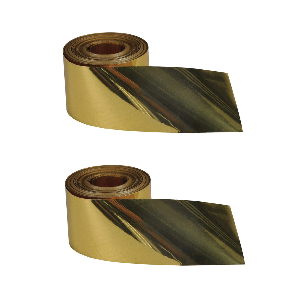 Beistle 2 Piece Indoor Outdoor Metallic Plastic Birthday Streamers For Wedding Receptions, Graduation Parties, New Year's Eve Decorations