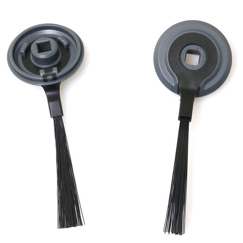 RLECS 4pcs Side Brush for Shark ION Robot RVSBK950 RV750 R85 RV850 S87 Robot Vacuum Cleaner Sweeping Robot Accessories, Black, 3.9" Long, 1.4" Wide