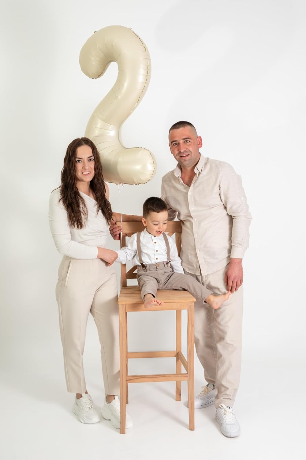 Number Balloons 40 Inch - Cream 0 Balloon for Birthday Decorations | Perfect Party Supplies for All Ages
