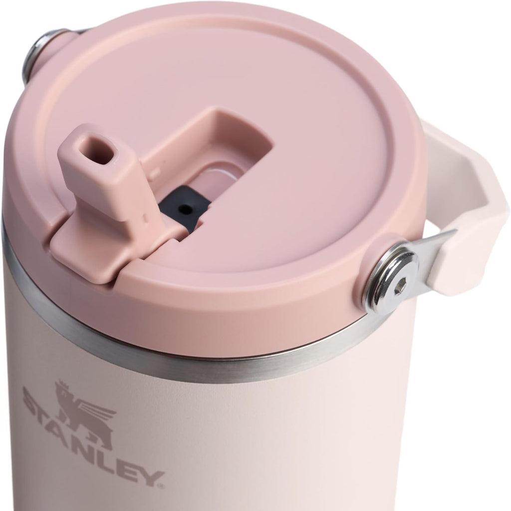 STANLEY IceFlow 2.0 Tumbler - 40 oz Insulated Water Bottle with Flip Straw & Handle | BPA-Free Rose Quartz