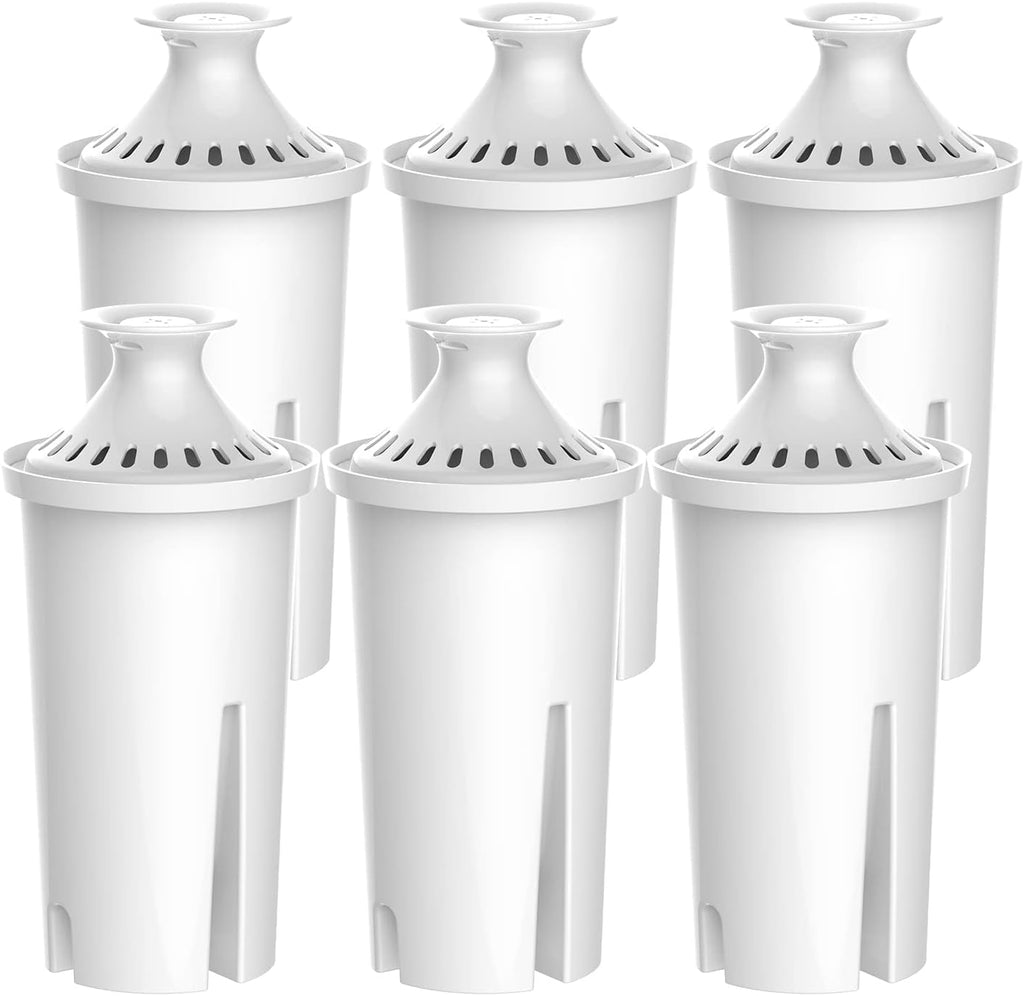 Waterdrop Replacement Brita® Filters - NSF Certified Pitcher Water Filter for Classic OB03 | Pack of 6