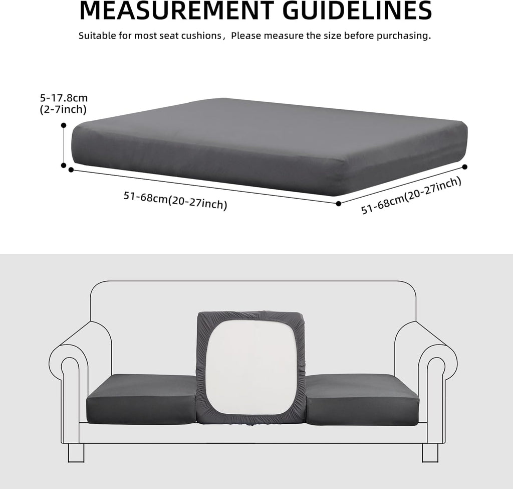 Skiennix Outdoor Cushion Covers Set - 12PCS Patio Furniture Slipcovers for Sofa & Sectional Chairs