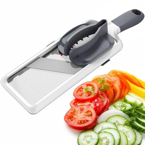 Multi Vegetable Slicer-Safe Mandoline slicer for kitchen,Adjustable Stainless Steel Blade,Cutter for Fruits and Vegetables,Cabbage Shredder