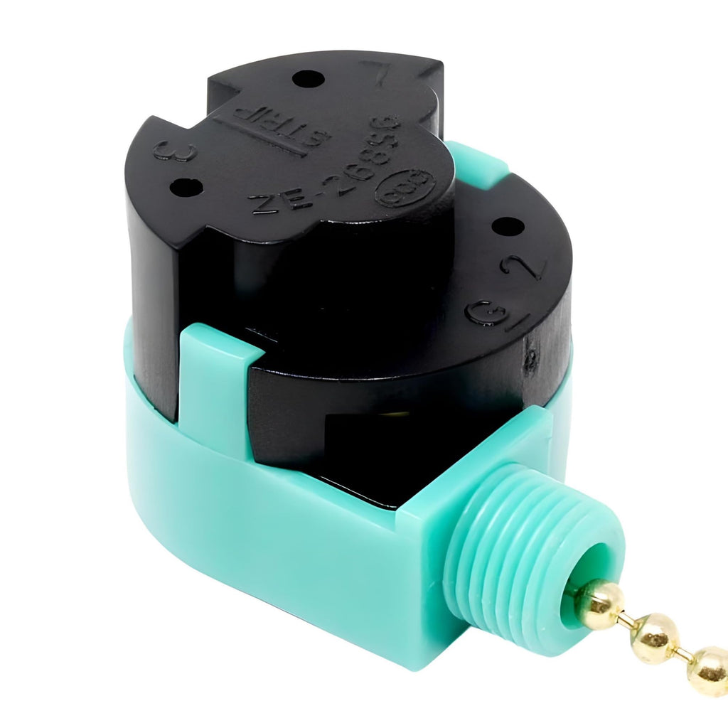 ZE-268S6 3 Speed 4 Wire Pull Chain Fan Switch Replacement Repair Kit 3 Way 4 Position Rotary Motor Controller 3A250VAC 6A125VAC For Ceiling Fans, Basket Fans, Floor Fans, Appliances - Brass