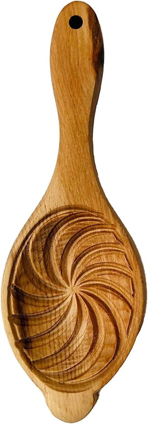 Traditional Wooden Cookie Press Cutter, Cake & Pastry Maamoul Mold Round Style Middle Eastern Cookie Mold