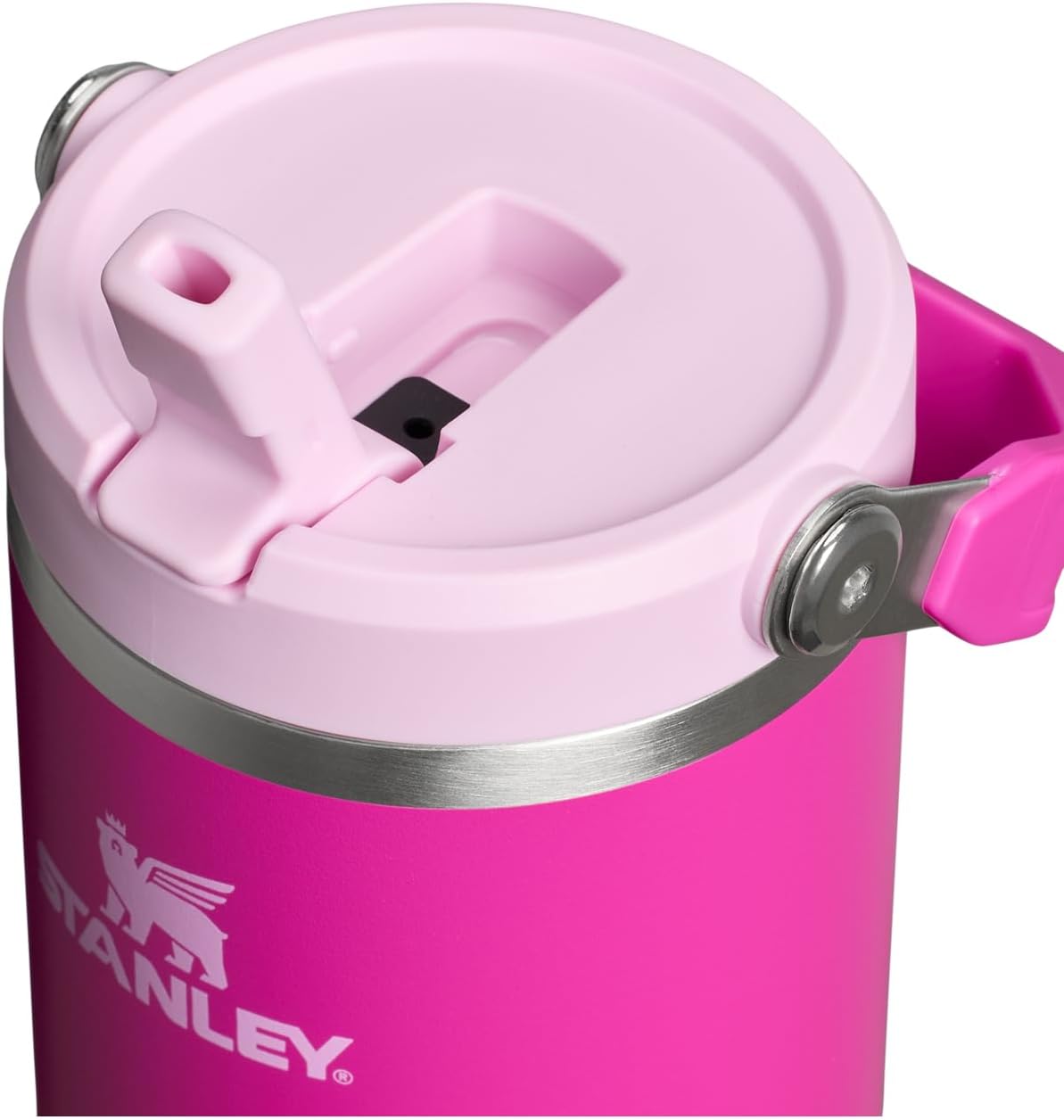 STANLEY IceFlow 2.0 Tumbler - 30 oz Insulated Water Bottle with Flip Straw & Handle | BPA-Free Violet Blossom