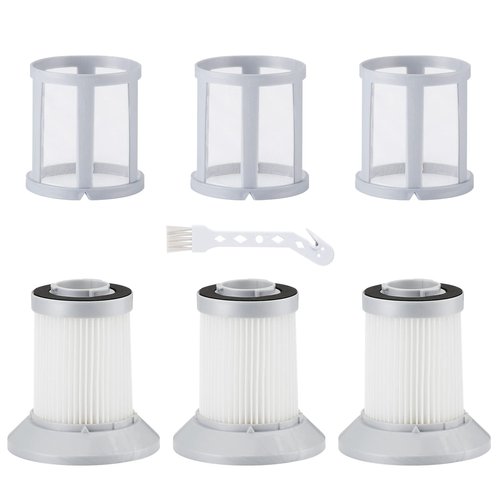3 Pack Filters for Bissell Zing & Powerforce Bagless Canister Vacuum 2156A / 1665/16652 / 1665W, Zing Vacuum Filter Replacement with 1 Cleaning Brush