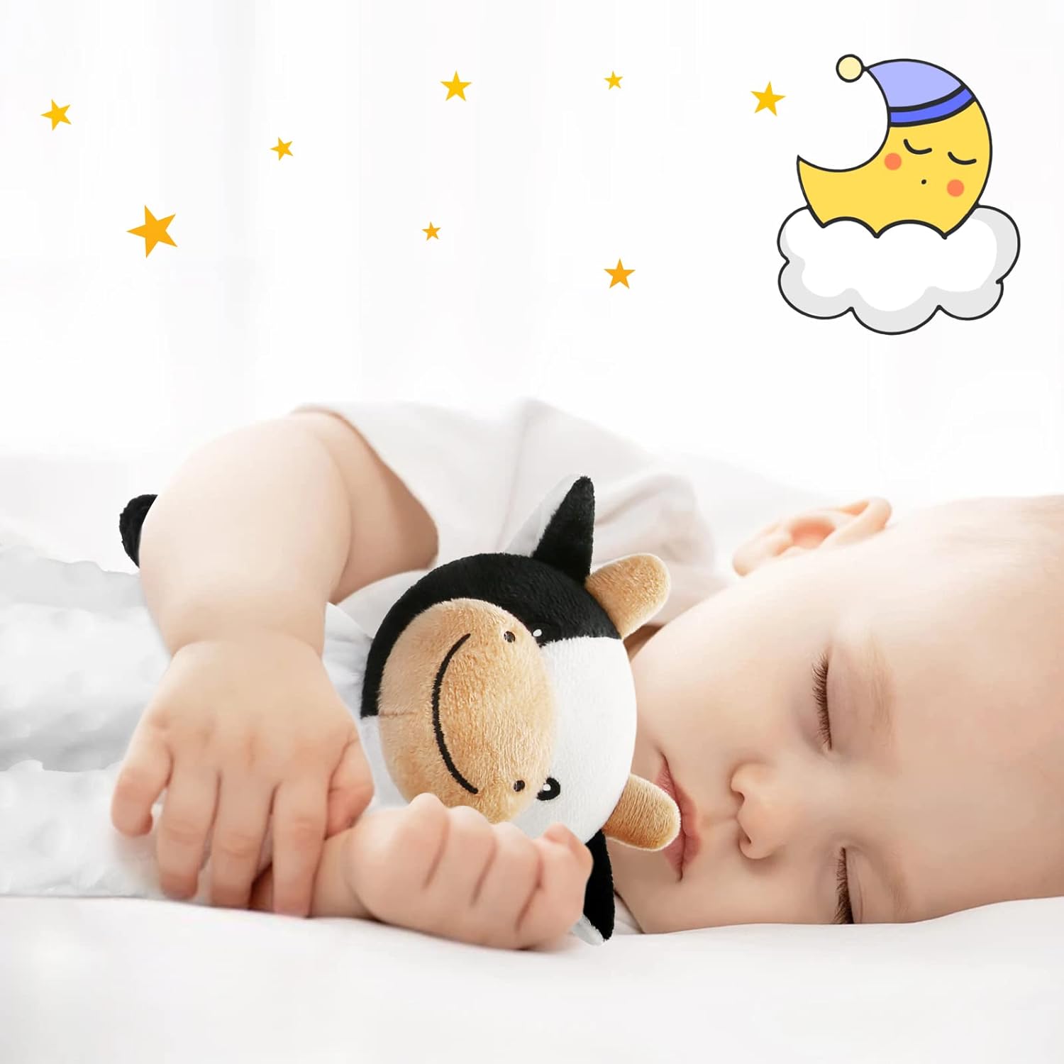 Pro Goleem Cow Security Blanket - Soft Lovey for Babies | 16-Inch Snuggle Toy for Boys & Girls