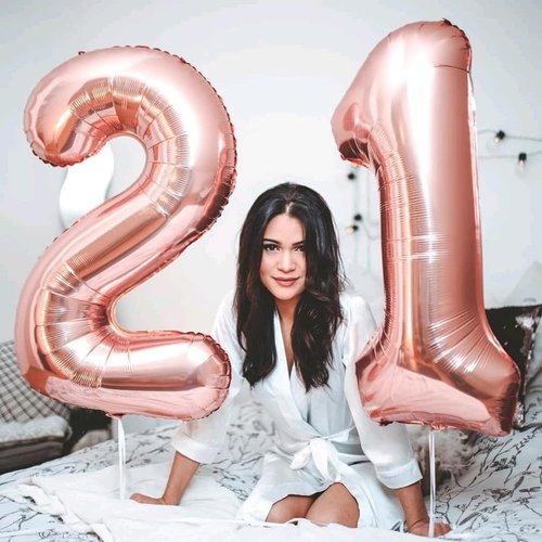 Big 23 Balloons | 40-Inch Rose Gold Number Balloons for Birthdays, Weddings & Celebrations