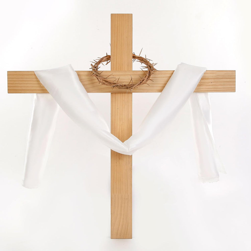 Nature Crown of Thorns - Handmade 67'' Satin Fabric | Perfect for Christian Easter Celebrations