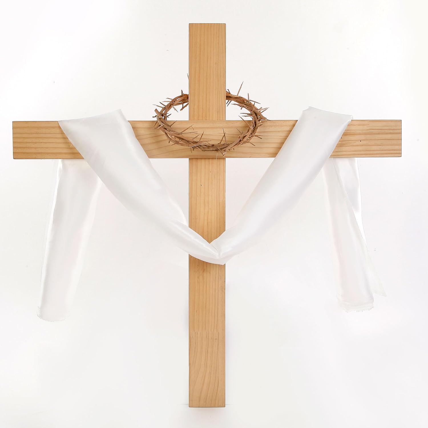 Nature Crown of Thorns - Handmade 67'' Satin Fabric | Perfect for Christian Easter Celebrations