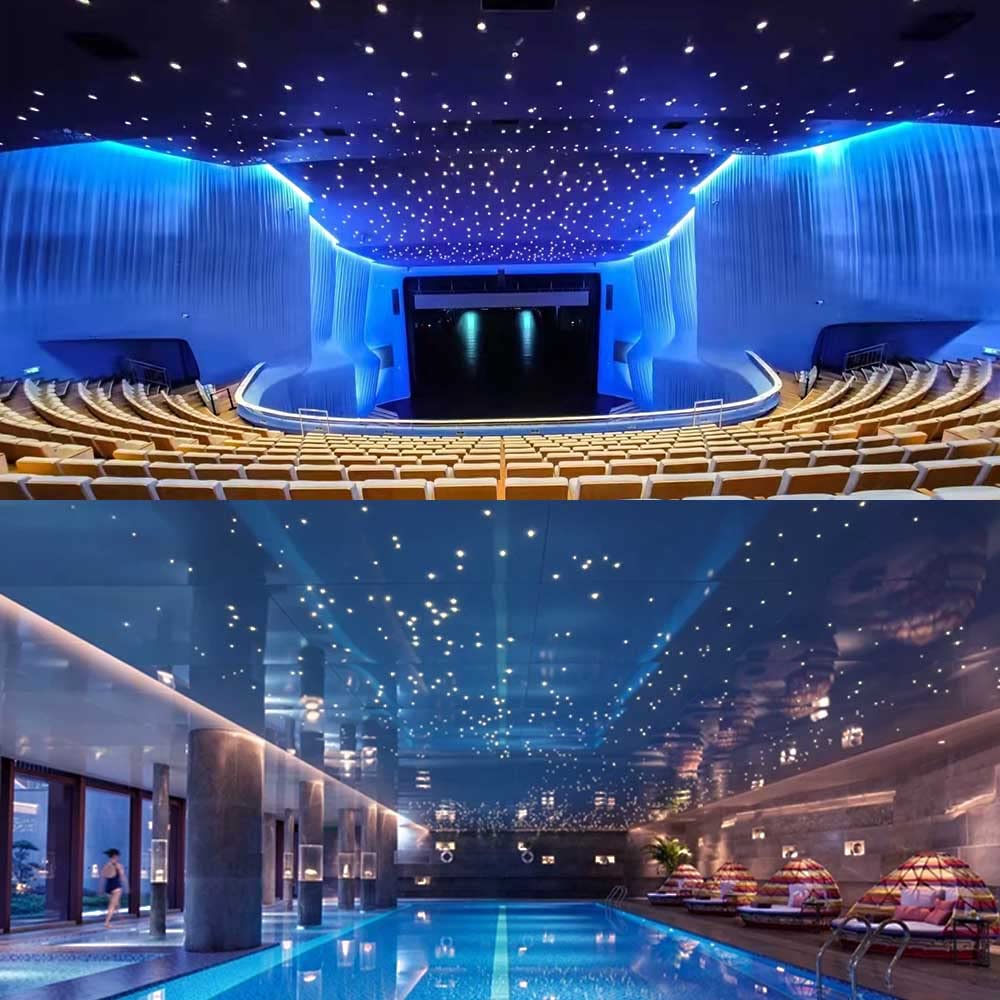 FIREWORK PMMA Plastic End Glow Fiber Optic Cable 1148ft(350m)/Roll Diameter 0.08in(2mm) for Star Sky Ceiling All Kind Led Light Engine Driver