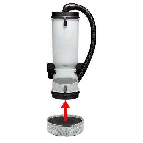 Back pack Vacuum Sound Muffler Filter 105800 For Proteam Pro Compatible with Super QuarterVac, AviationVac, ProVac BP and is also applicable to various 10-quart backpack vacuum cleaners