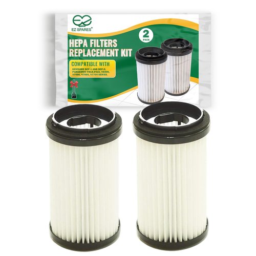 EZ SPARES Replacement for Kenmore Vacuum Cleaners DCF-1 DCF-2 Washable & Reusable HEPA Filters Replacement Kit to Filt 82720, 471178 & 82912(2pcs)