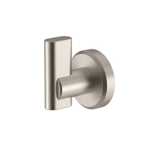 Gatco 5465 Locke Single Robe Hook, Wall Mounted Hook for Bathroom Towels & Robes, Satin Nickel