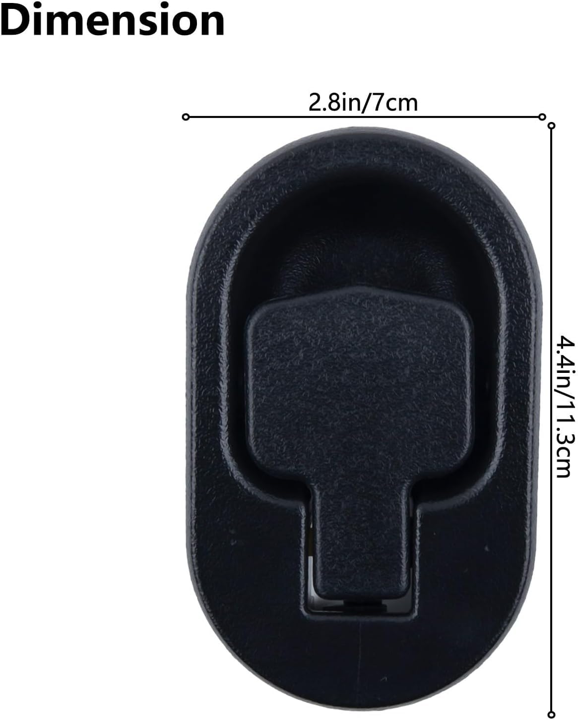 PurYupearl 1PC Black Recliner Replacement Part Sofa Chair Couch Release Lever Pull Handle Replacement Recliner Handle ABS Plastic Fits Both A 6mm and 3mm Cable Replacement Parts