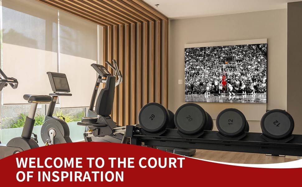 Michael Jordan Large Sports Poster - Unframed Canvas Wall Art Decor for Bedroom & Gym (24"x32")