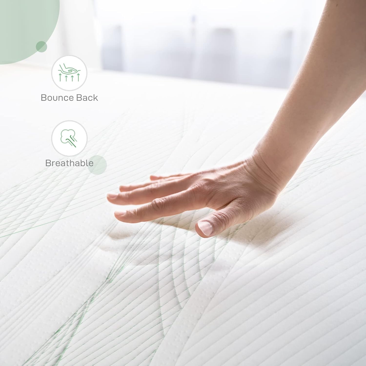 Novilla California King Mattress - 10-Inch Gel Memory Foam for Pressure Relief | CertiPUR-US Certified