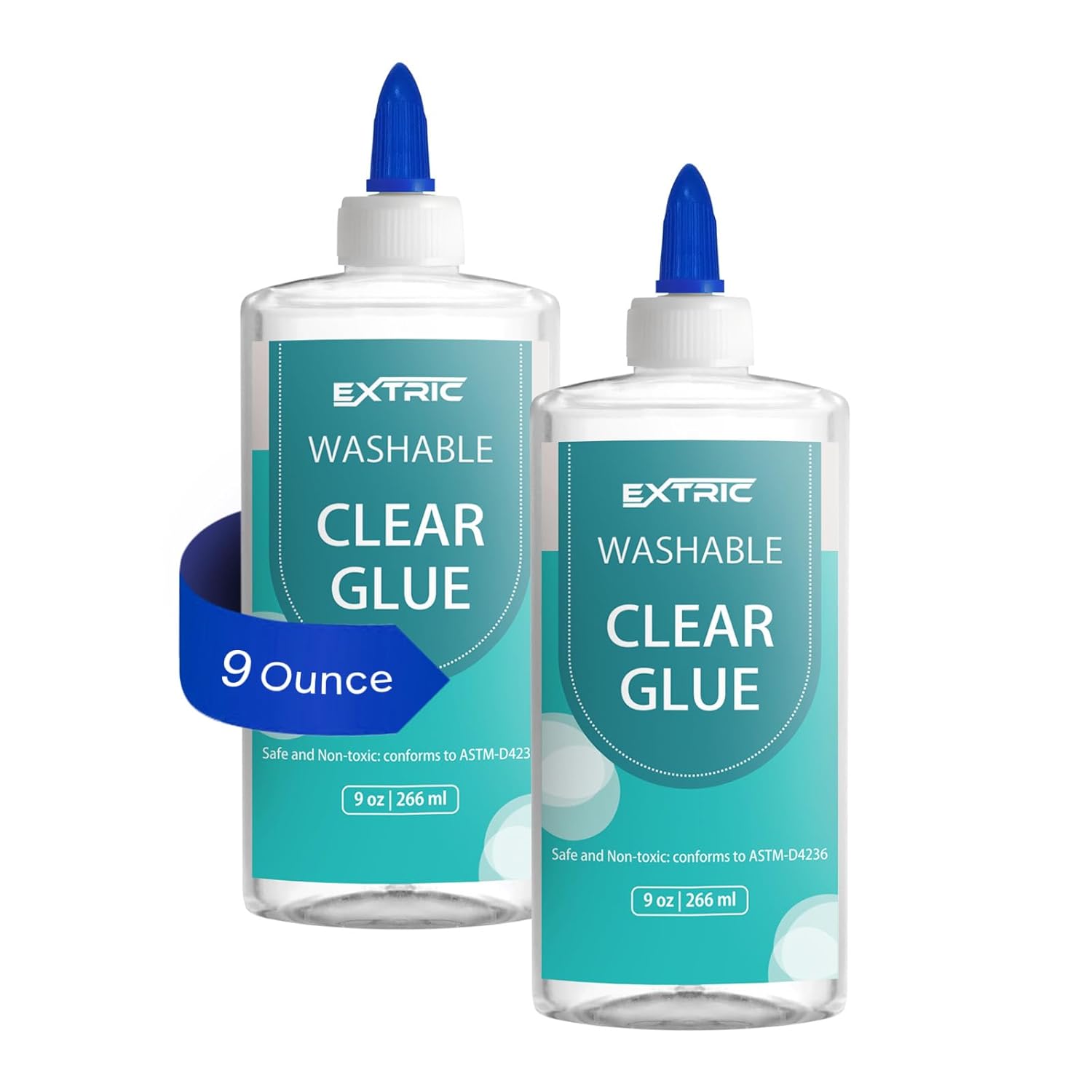 Clear Glue by Elmer's - Washable Liquid Glue 9 Ounces, Perfect for Slime, Crafts & School Projects