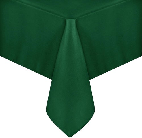 sancua Rectangle Tablecloth - 60 x 84 Inch - Stain and Wrinkle Resistant Washable Polyester Table Cloth, Decorative Fabric Table Cover for Dining Tables, Buffet Parties and Christmas, Hunter Green