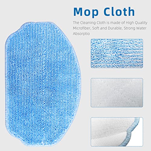 LVTENGAI BR151 Replacement Mop, Filter & Brush Set for Robot Vacuums - Blue & White