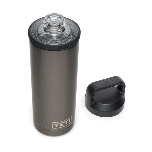 YETI Rambler 18 oz Bottle, Leakproof, Vacuum Insulated, Stainless Steel with Chug Cap, Graphite