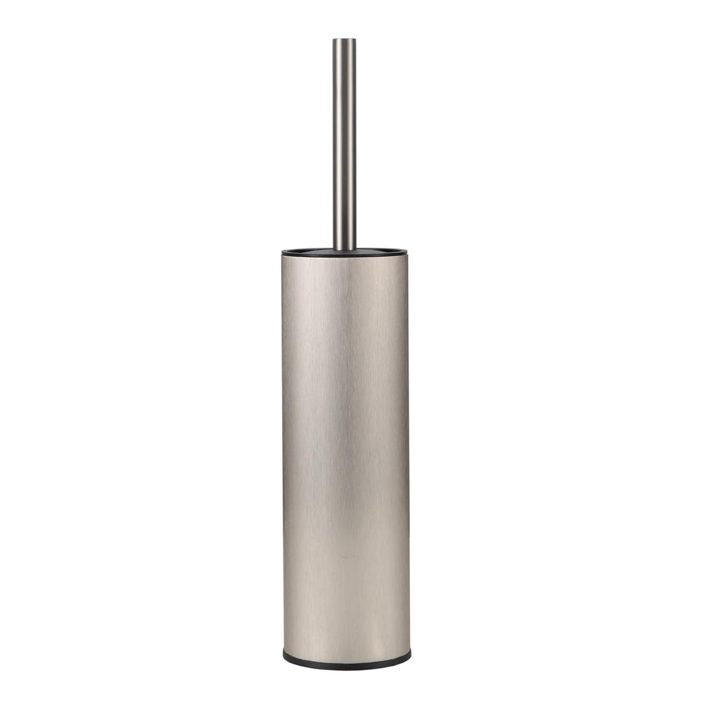 KLDKLD Toilet Brush and Holder Set Premium Material Toilet Bowl Cleaner Free Standing Toilet Bowl Brush and Holder 1pack Brushed Nickel