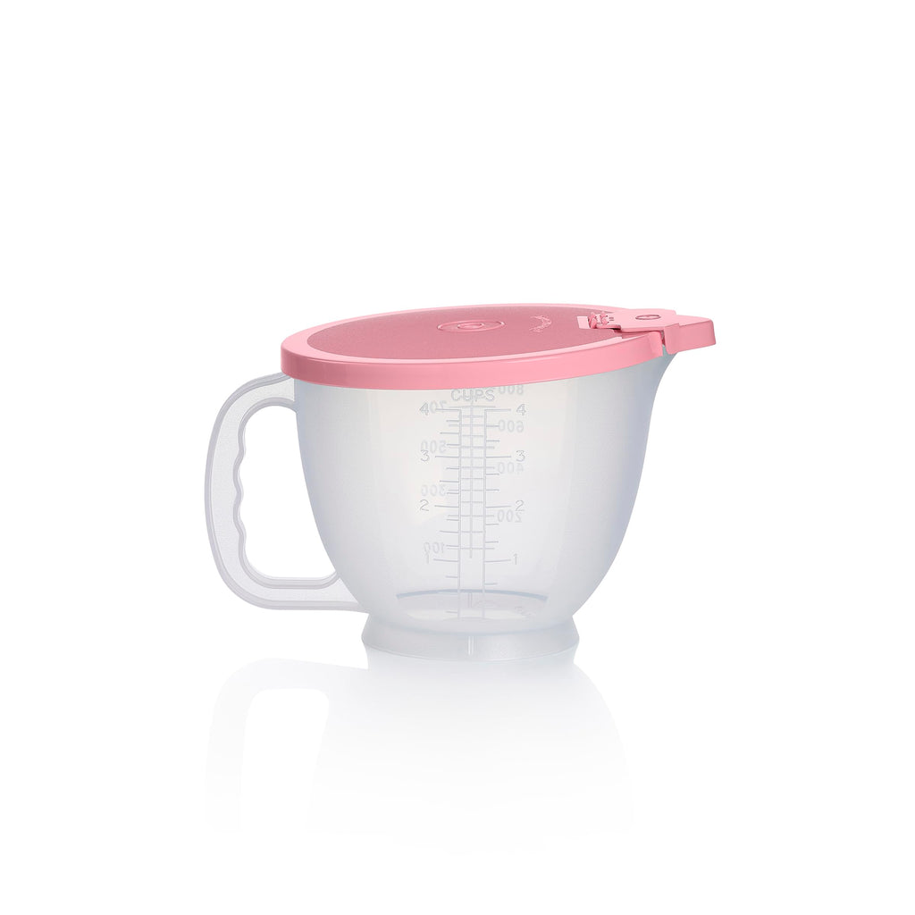 Tupperware Classic Mix-N-Store Pitcher Set in Mint Green and Candy Pink, Dishwasher Safe and BPA Free (2 Bowls, 2 Lids)