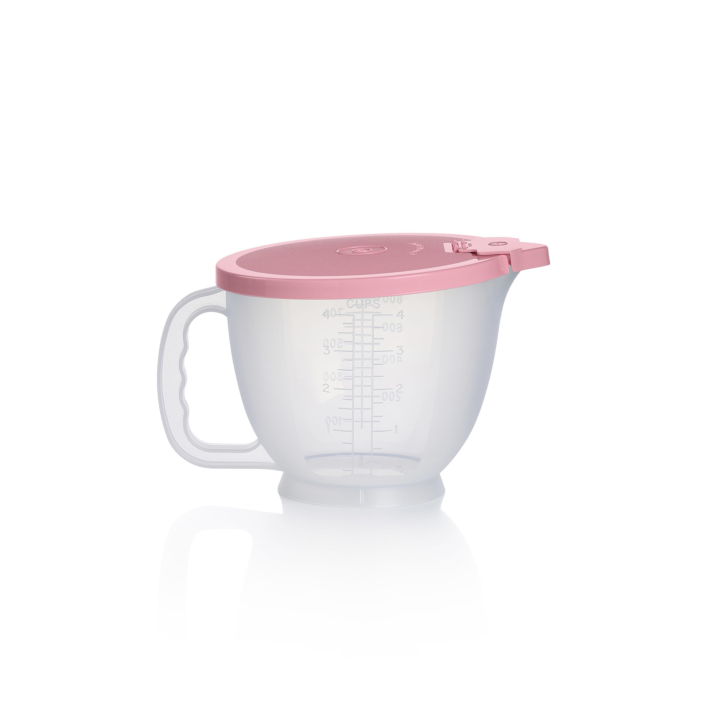 Tupperware Classic Mix-N-Store Pitcher Set in Mint Green and Candy Pink, Dishwasher Safe and BPA Free (2 Bowls, 2 Lids)