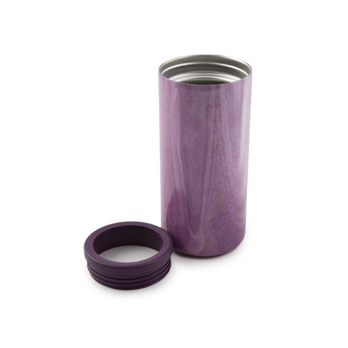 CAMBRIDGE Purple 2 Pack Geode Decal Insulated Slim Can Coolers