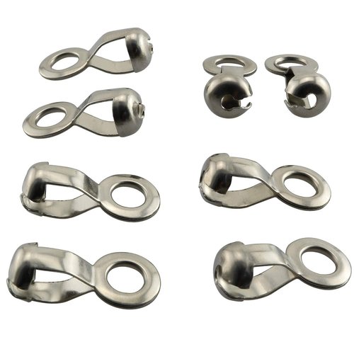 Longdex Ball Chain Pull Loop Connectors 20PCS Silver Ceiling Fan Lamp Pull Loop Stainless Steel Chain Connectors 4.5mm