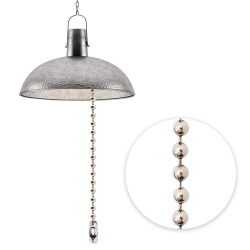 Ceiling Fan Pull Chain Extender – 16 ft 4.5 mm Stainless Steel Beaded Chain with 10 Connectors, Fan and Light Pull Chain Extension for Fixtures