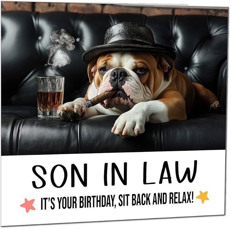 Son in Law Birthday Card - Funny Eco-Friendly Greeting Card