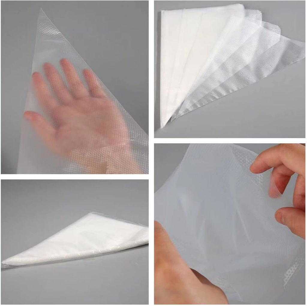 Skiennix 18-Inch Tipless Piping Bags - Extra Thick Anti-Burst for Royal Icing & Buttercream Decorating