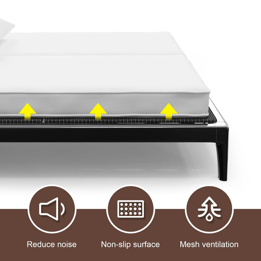 Irrical Light and Thin Bunkie Board, Folding Spring Box,Full Size 54x75'', Large Double Bed 10MM, Bed Support Flat Noodles,Light and Thin, Breathable, Noise Minimizing