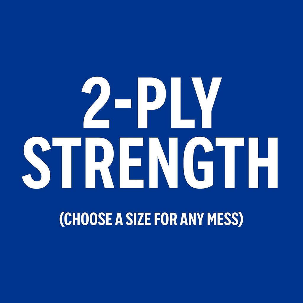 Perk Choose-A-Size Paper Towels - 2-Ply, 116 Sheets/Roll, 8 Rolls | Highly Absorbent White Kitchen Towels