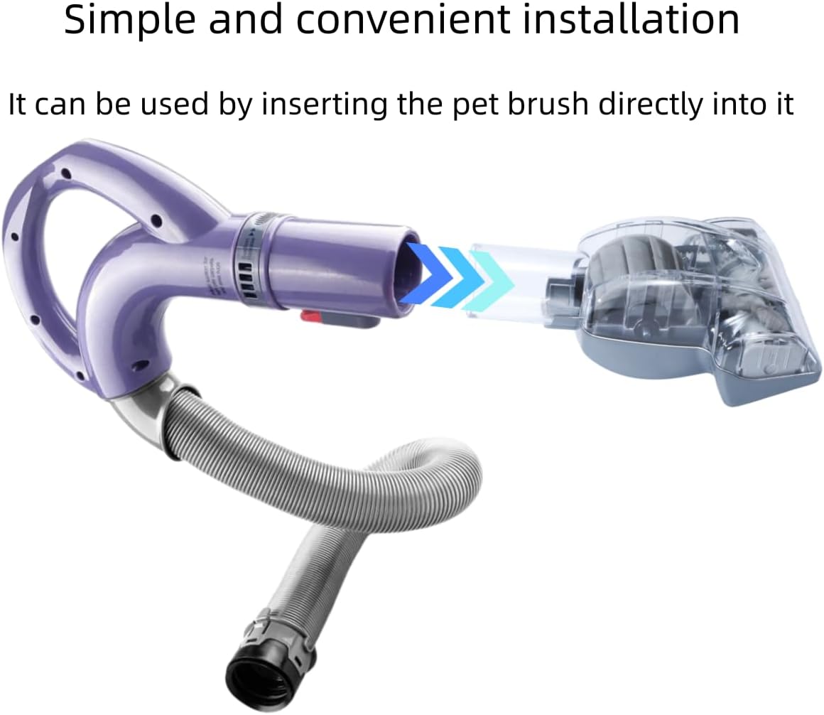 Shark Pet Hair Power Brush Tool - Upgraded Vacuum Attachment for Navigator Lift-Away NV360/NV350/NV352/NV356E/NV370/NV22L | Gray