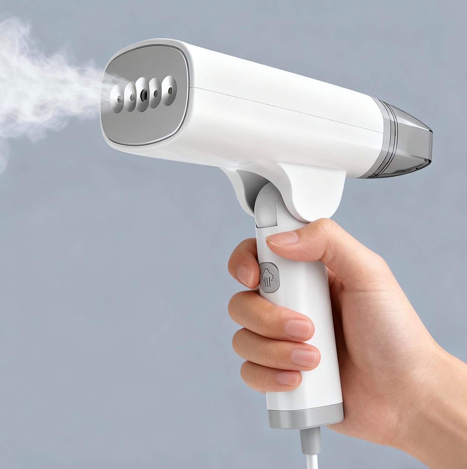 Skiennix Handheld Garment Steamer - Portable Travel Iron for Quick Wrinkle Removal | 1300W, Lightweight & Foldable