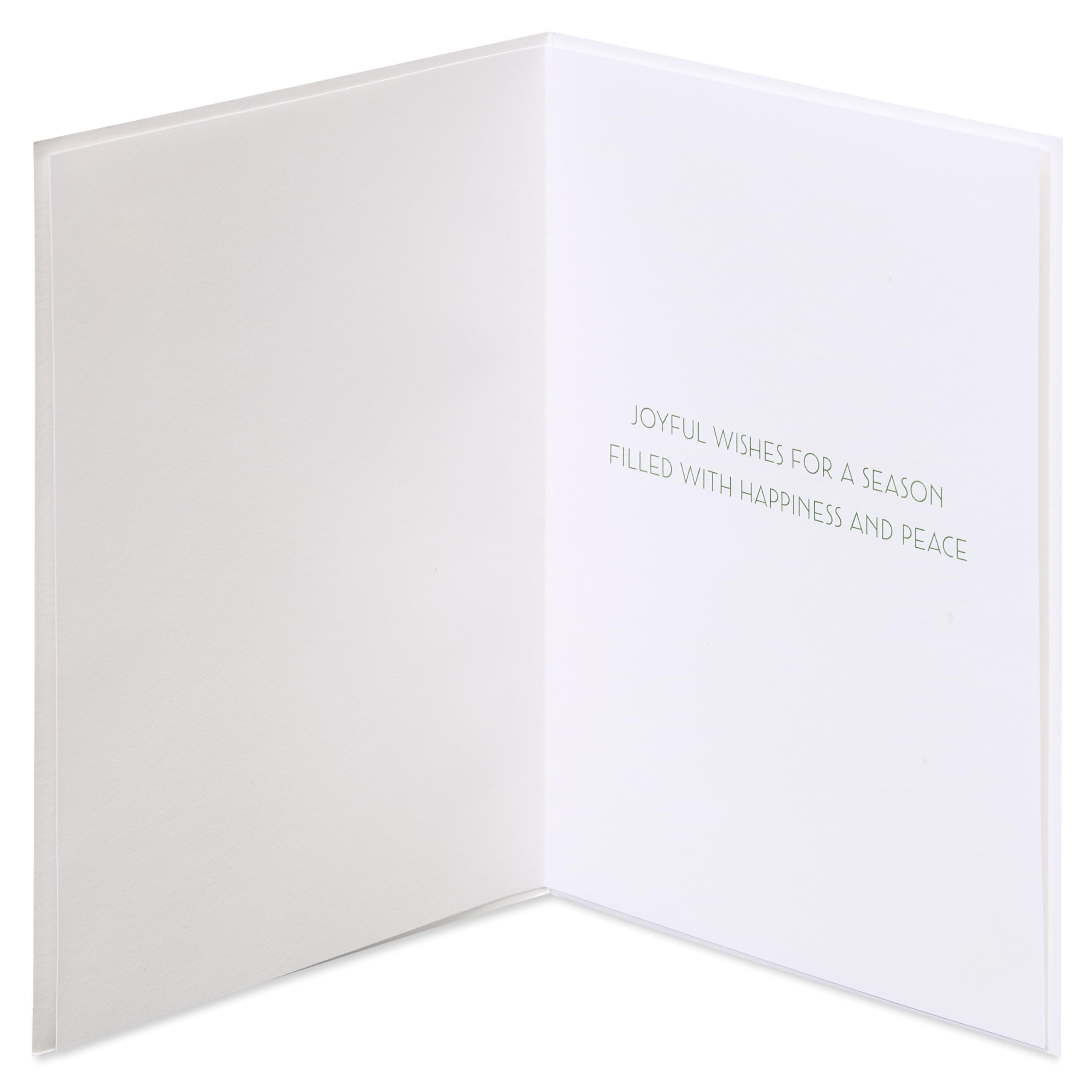 Papyrus Christmas Tree Card with Metallic Snowflakes (Joyful Wishes)