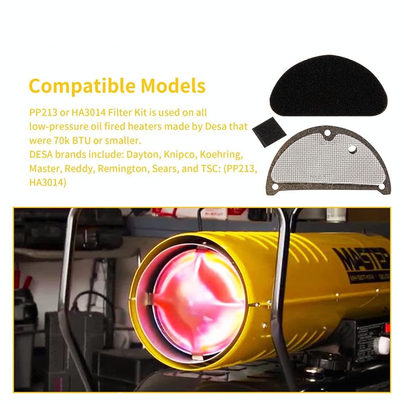 PP213 HA3014 Air Filter Kit for Kerosene Heaters - Complete Set