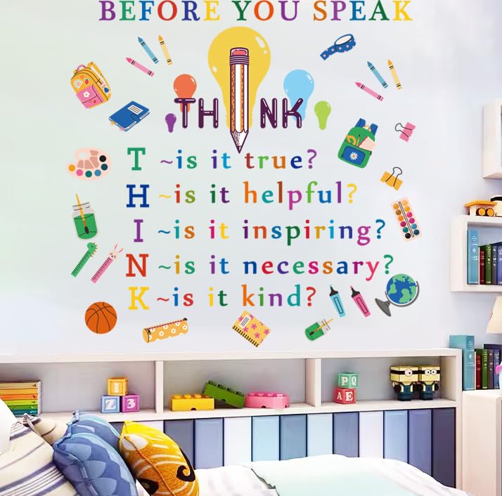 Colorful Inspirational Quotes Wall Decals for Home & Classroom