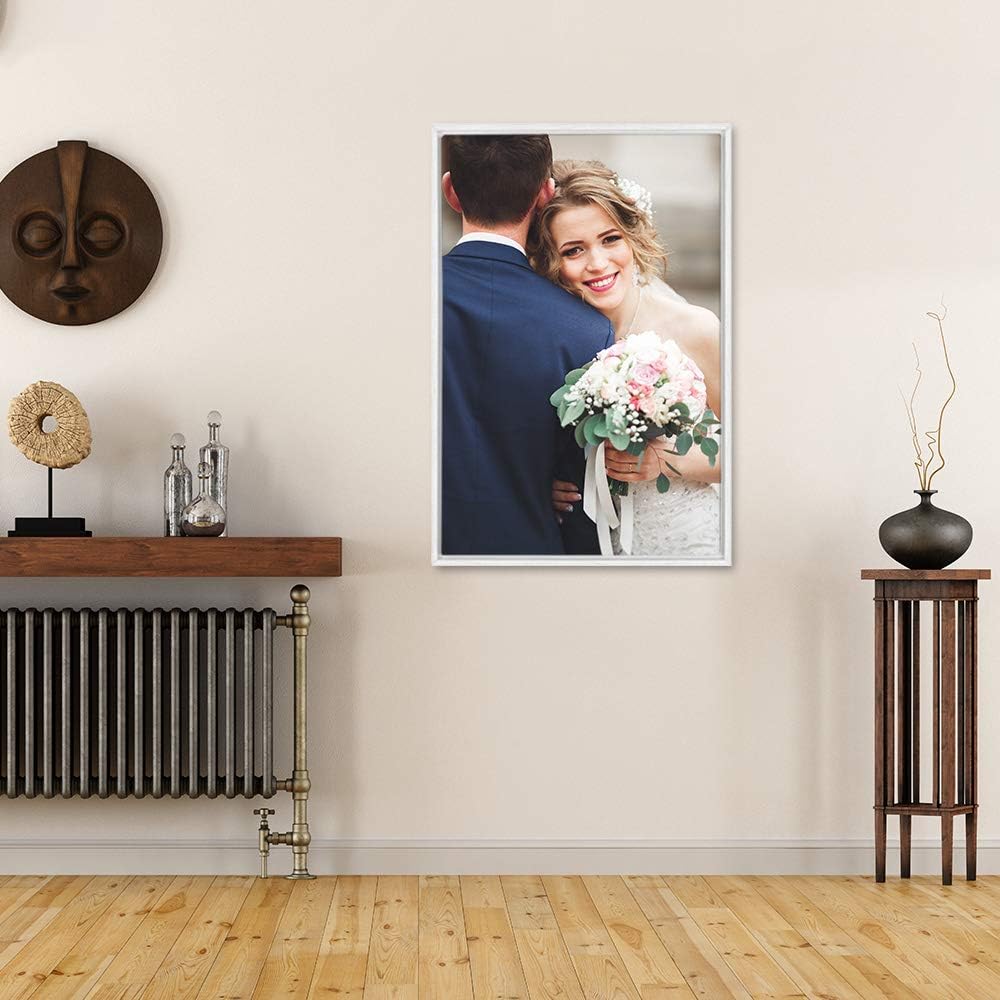 Wall26 Framed Canvas Wall Art - Custom Living Room & Bedroom Prints | Ready to Hang 24"x36" White Frame