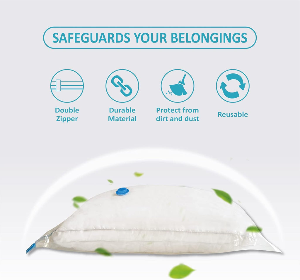 Roomimaster Vacuum Storage Bags - Jumbo Space Saver Bags for Clothing & Bedding | 10-Pack