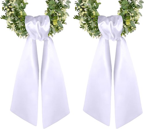 Green Leaves Wreaths by [Brand Name] - Elegant Front Door Decor | Set of 2 Outdoor Decorations