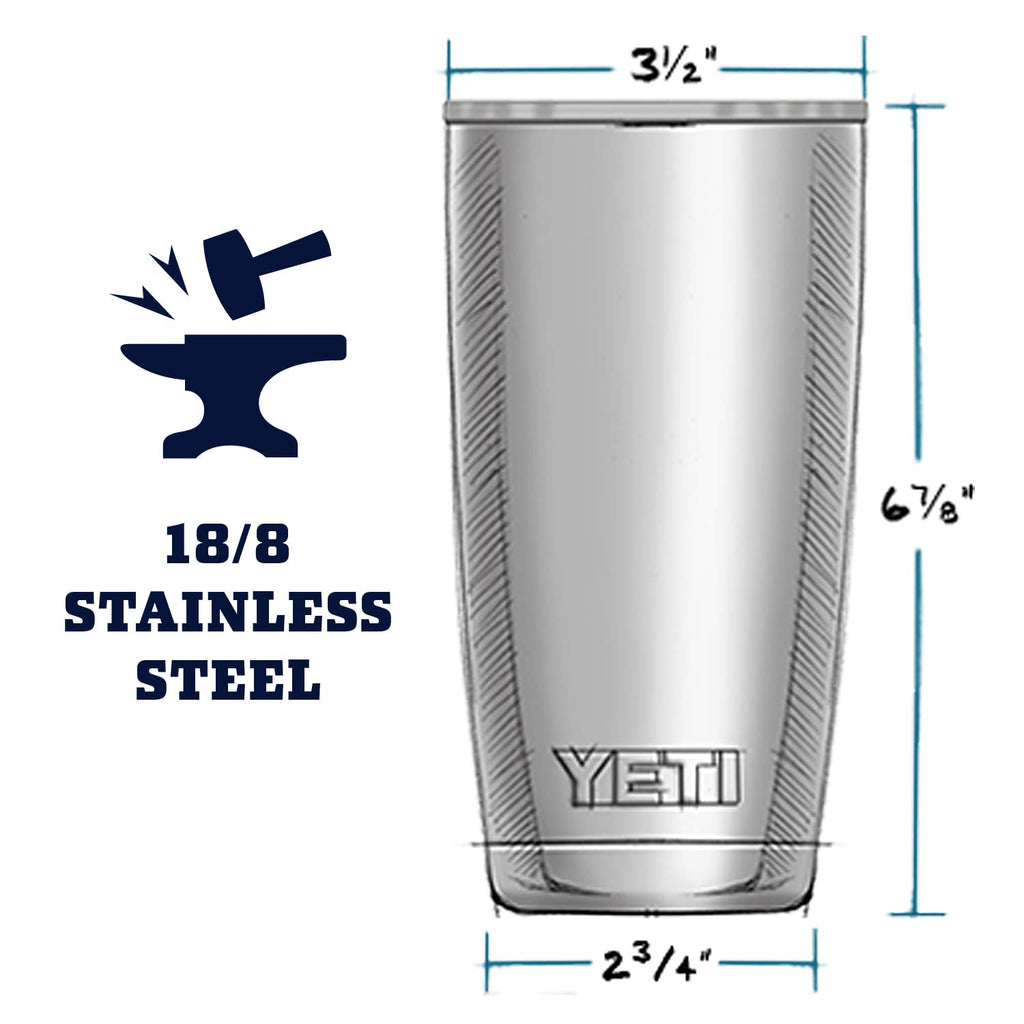 YETI Rambler 20 oz Tumbler, Stainless Steel, Vacuum Insulated with MagSlider Lid, Highlands Olive