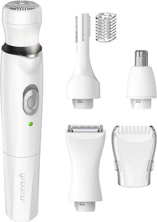 Conair GIRLBOMB All-in-One Trimmer & Shaver Set for Women - Rechargeable, Wet/Dry Use