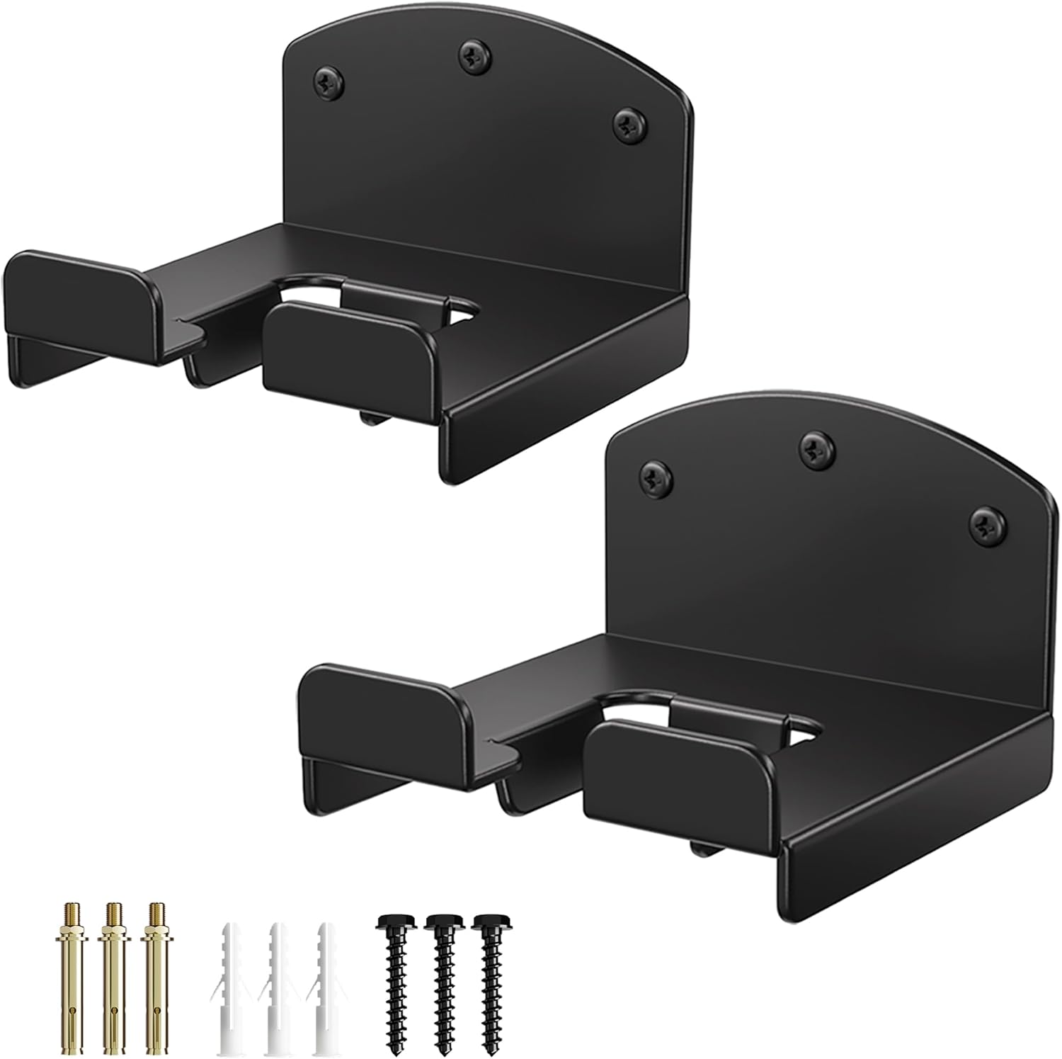 Niffgaff Weed Wacker Wall Rack - Heavy-Duty Garage Tool Organizer for Trimmer & Lawn Equipment | 2-Piece Set