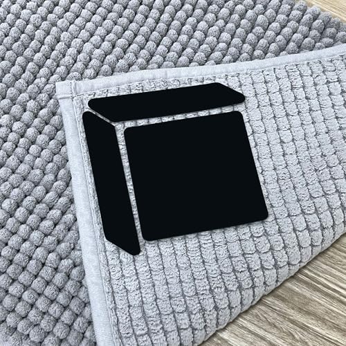 12 Pcs Non-Slip Rug Gripper Tape for Hardwood Floors - Reusable & Washable