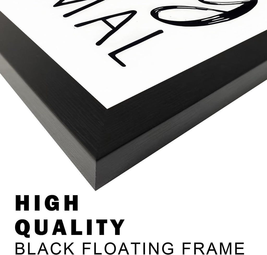 Regine Switzerland Black And White Bathroom Decor - Framed Canvas Art For Kids' Washroom